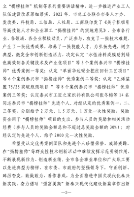 揭榜挂帅项目